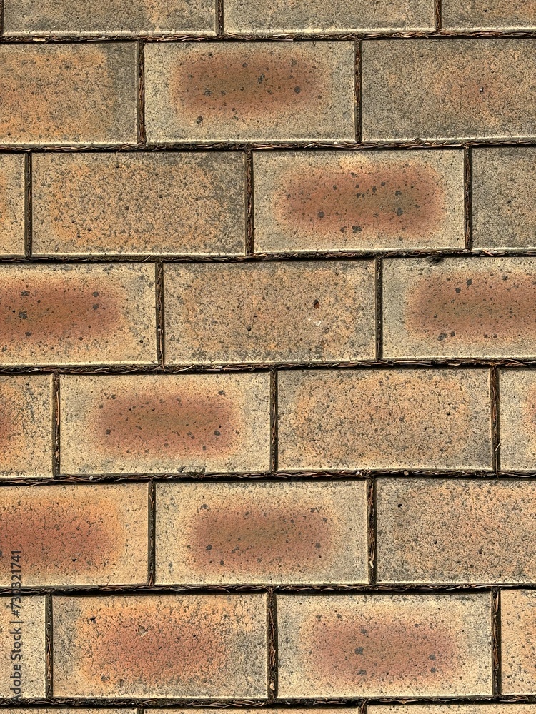 Fototapeta premium cinder block wall background brick texture