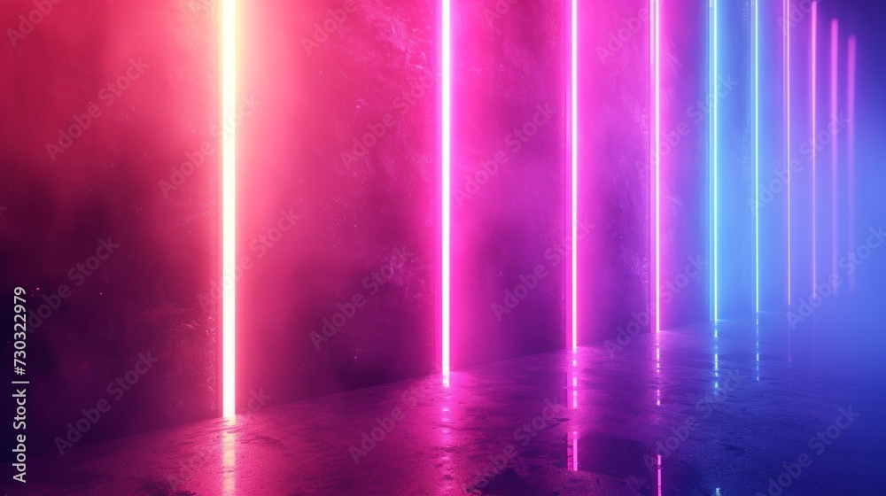 A vibrant, minimalistic background radiates with neon hues, invoking a lively carnival atmosphere A vibrant, minimalistic background radiates with neon hues, invoking a lively carnival atmosphere