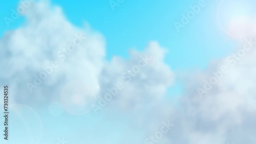 blue sky with clouds 4k zoom photo