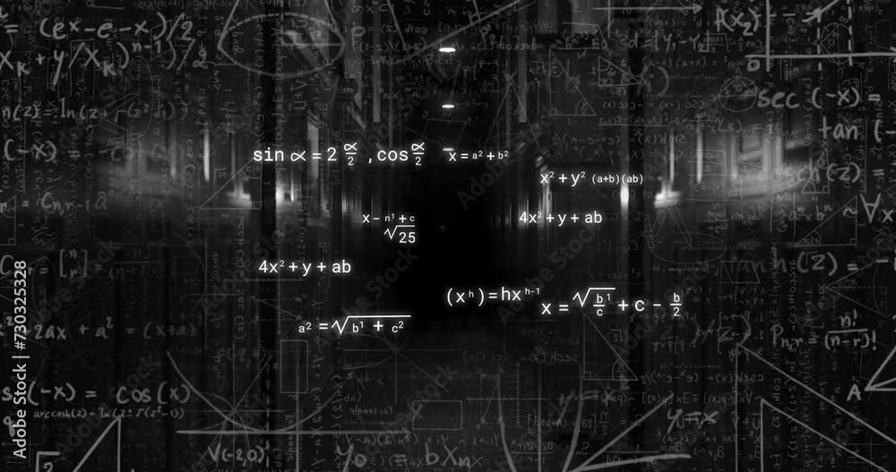 Animation of scientific data processing over dark background Animation of scientific data processing over dark background