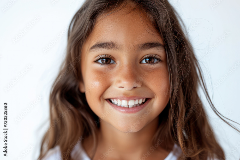 Joyful young girl with bright smile on clean background. Youth and happiness. Joyful young girl with bright smile on clean background. Youth and happiness.