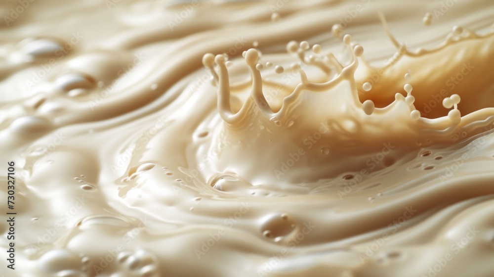 Distinct patterns emerge when milk meets a pool of coffee, creating beautiful designs Distinct patterns emerge when milk meets a pool of coffee, creating beautiful designs