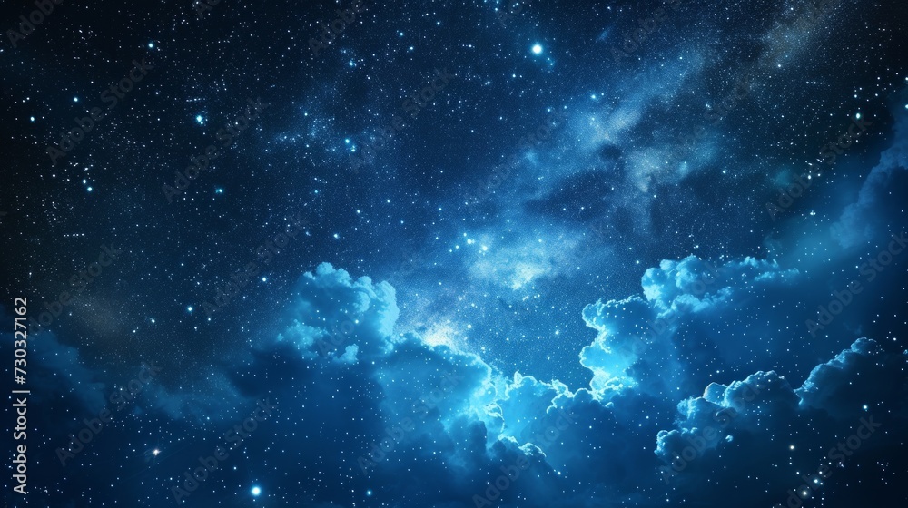 Fototapeta premium A dreamy night sky backdrop adorned with twinkling stars sets a magical tone for any occasion