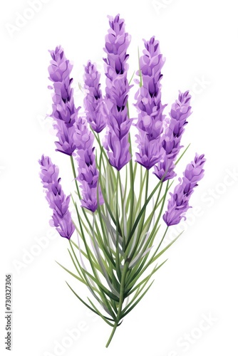 Lavender rectangle isolated on white background top 
