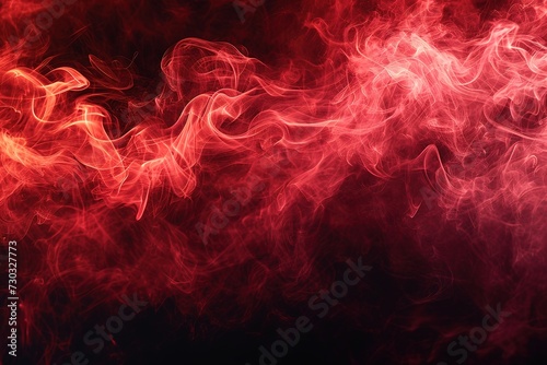 frame from red smoke over black background