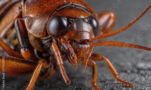 Precision Closeup: Unveiling the Intricacies of a Microscopic Cockroach