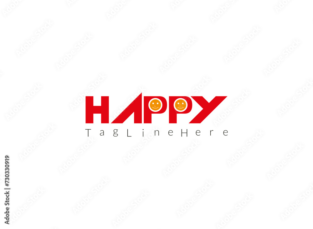 Happy Community icon. Simple and funny vector logo isolated on white background