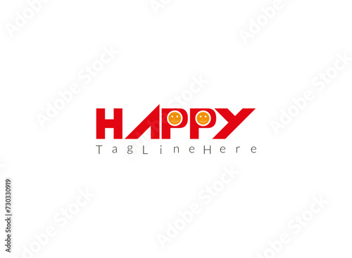 Happy Community icon. Simple and funny vector logo isolated on white background
