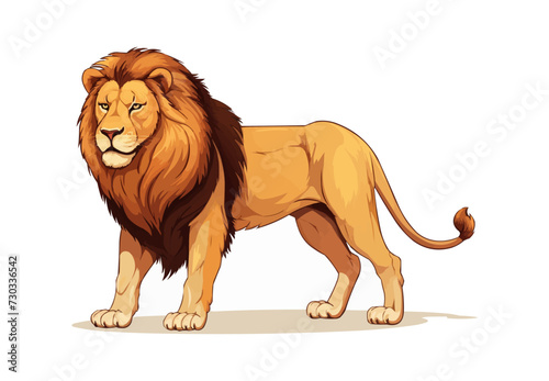 lion isolated vector style on isolated background illustration