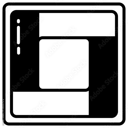 Tatami glyph and line vector illustration