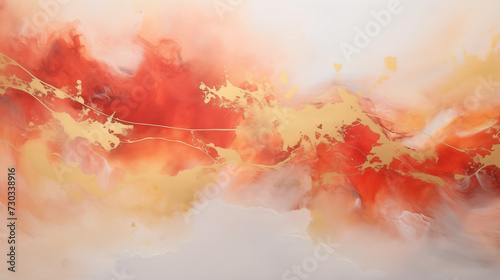 Red and Golden cloud color happiness Chinese style