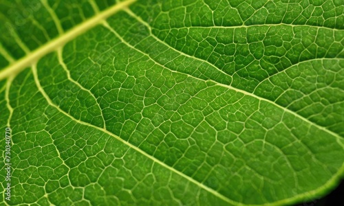 Leafy Intricacies: Unveiling the Extreme Close-Up of Green Veins