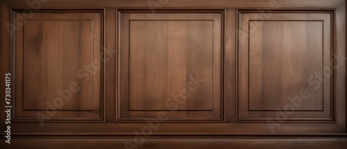 Traditional  Classic or Colonial wood wall paneling background texture. Frame crafted traditional wood paneling.