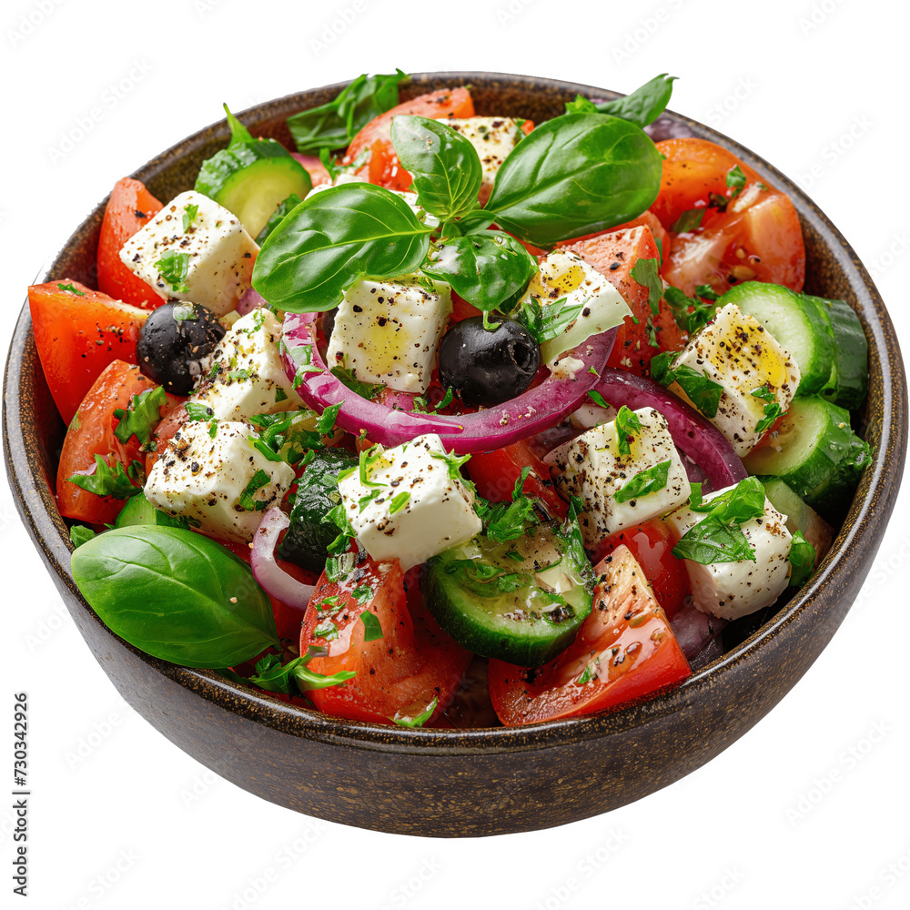 Mediterrane Schafskäse-Bowl mit frischem Gemüse Mediterrane Schafskäse-Bowl mit frischem Gemüse