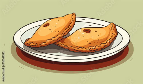 Empanadas vector flat minimalistic isolated vector style illustration