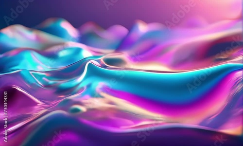 Chromatic Currents: Hypnotic Holographic Fluidity
