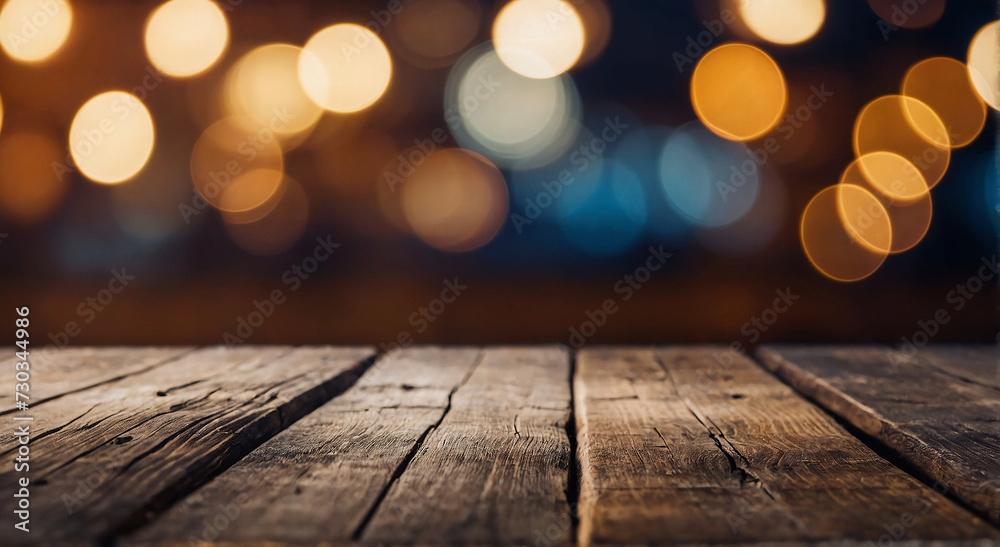 wooden table and bokeh background wooden table and bokeh background