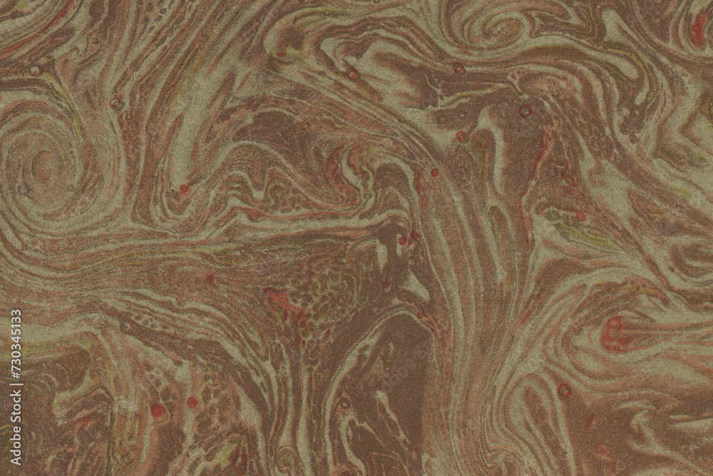 The cardboard cover of a hundred-year-old book with a kind of marbled structure