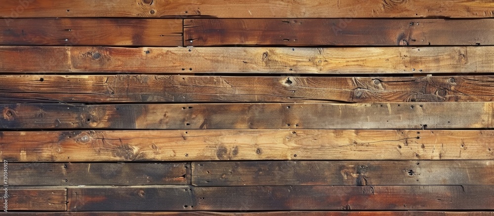 Naklejka premium Horizontal wooden planks