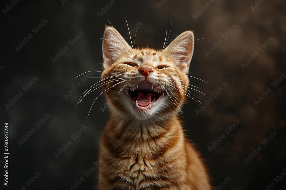 Beautiful kitten, sweetly smiling with joy. Sweet wallpaper, background colored brightly. Beautiful kitten, sweetly smiling with joy. Sweet wallpaper, background colored brightly.
