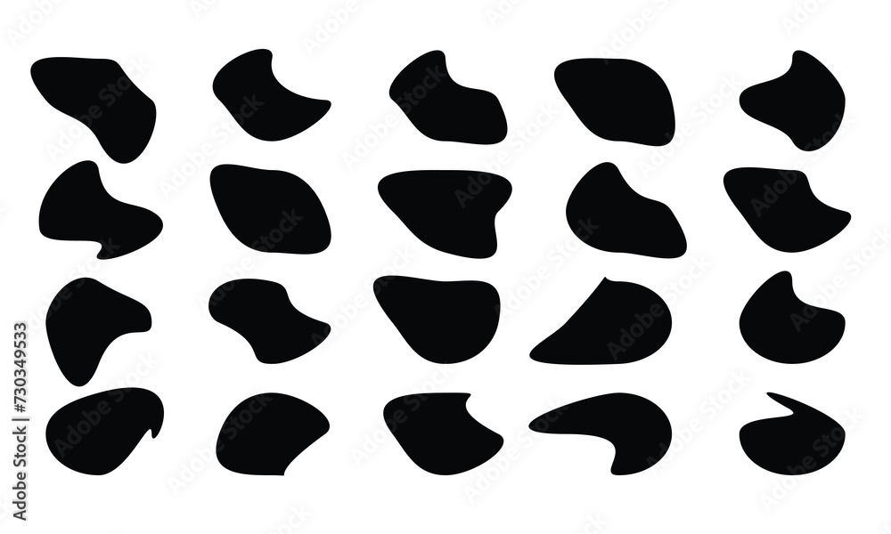 random blob organic pattern spot shape vector random blob organic pattern spot shape vector