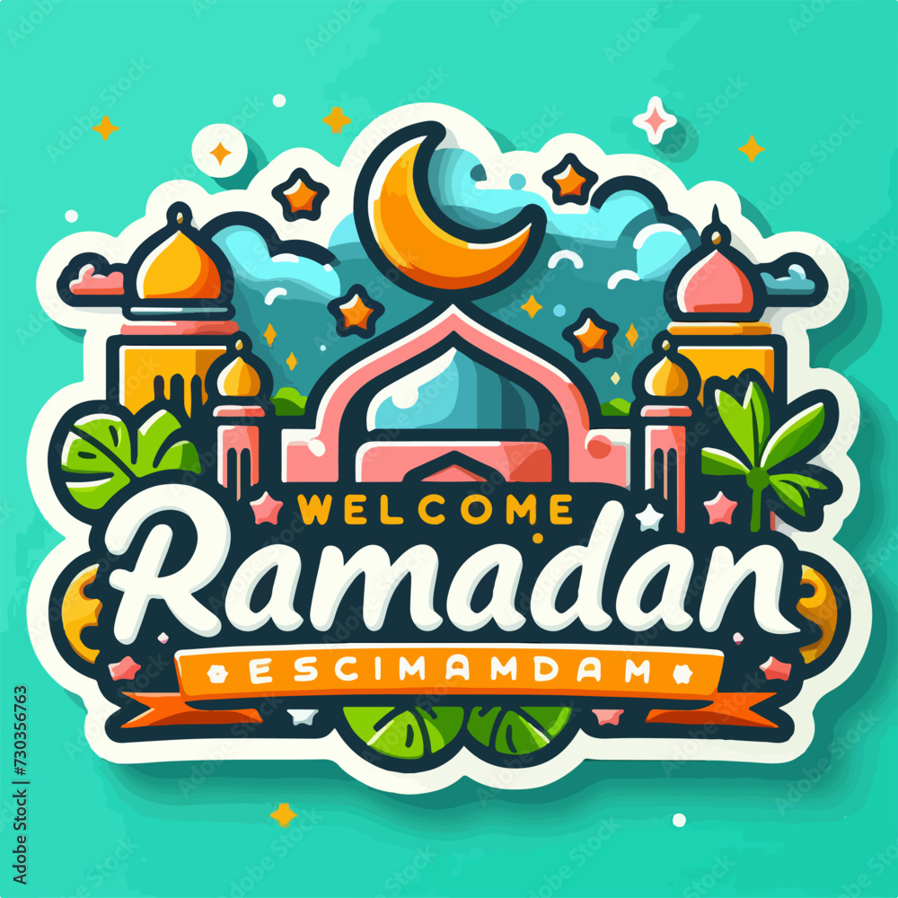 Ramadan Kareem holiday design poster card social media