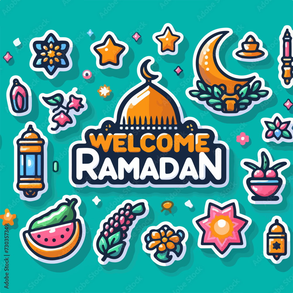 Ramadan Kareem holiday design poster card social media graphic