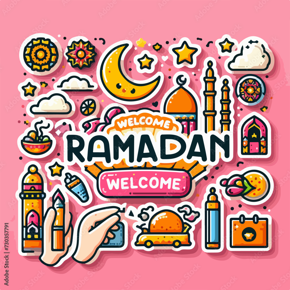 adorning their homes with festive Ramadan greeting social media