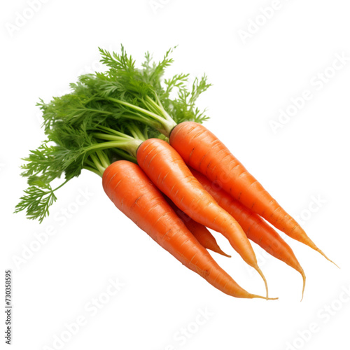 carrot isolated on a white background with clipping path. 3d rendering