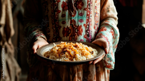 The national dish is pilaf photo