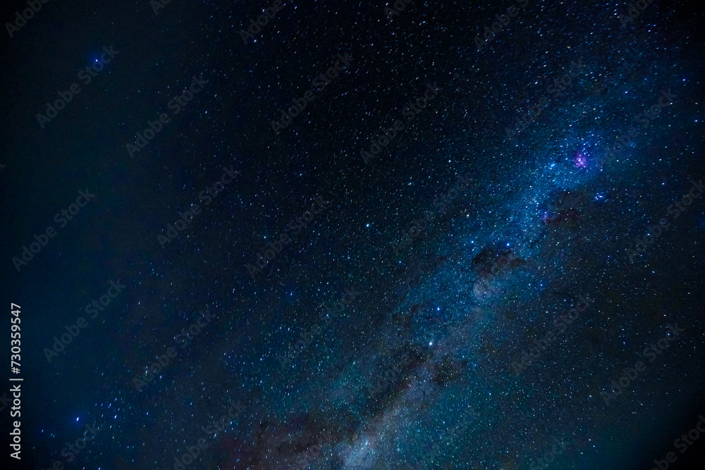 Starry Night Sky Featuring the Milky Way Galaxy Background