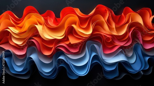 Abstract Colored Paper Geometry Composition, Background HD, Illustrations