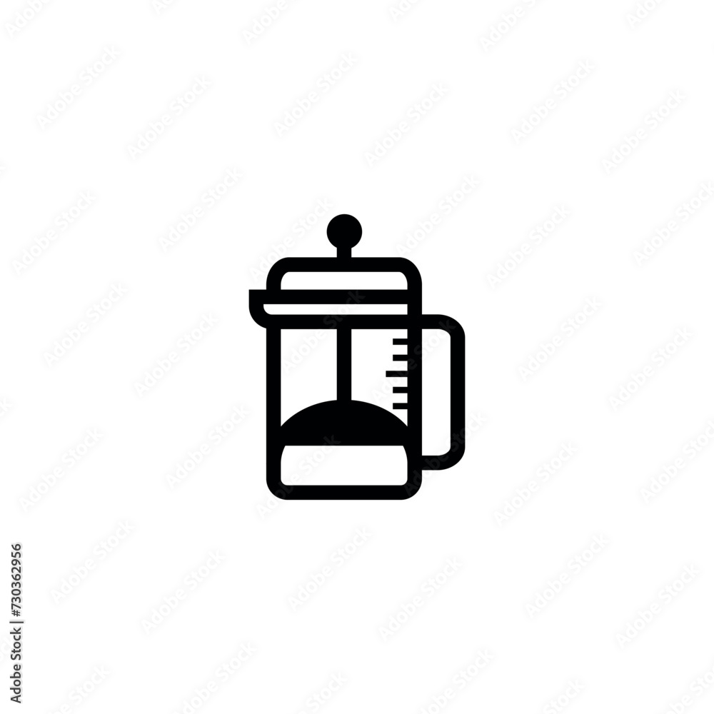 Coffee icons set. Coffee flat icons illustration. Coffee shop outline icons