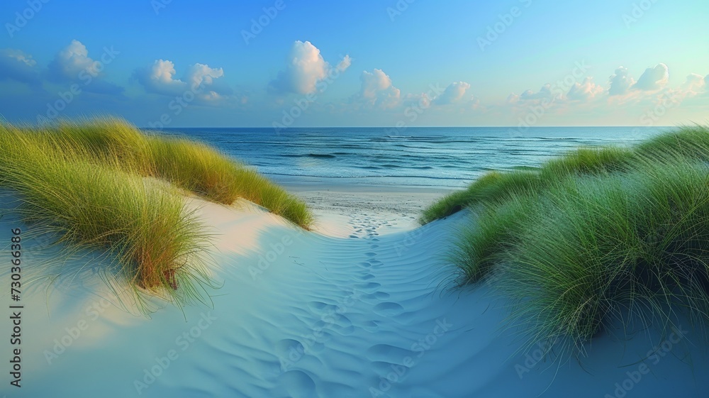 Dunes on the North Sea and Baltic Sea - obrazy, fototapety, plakaty 
