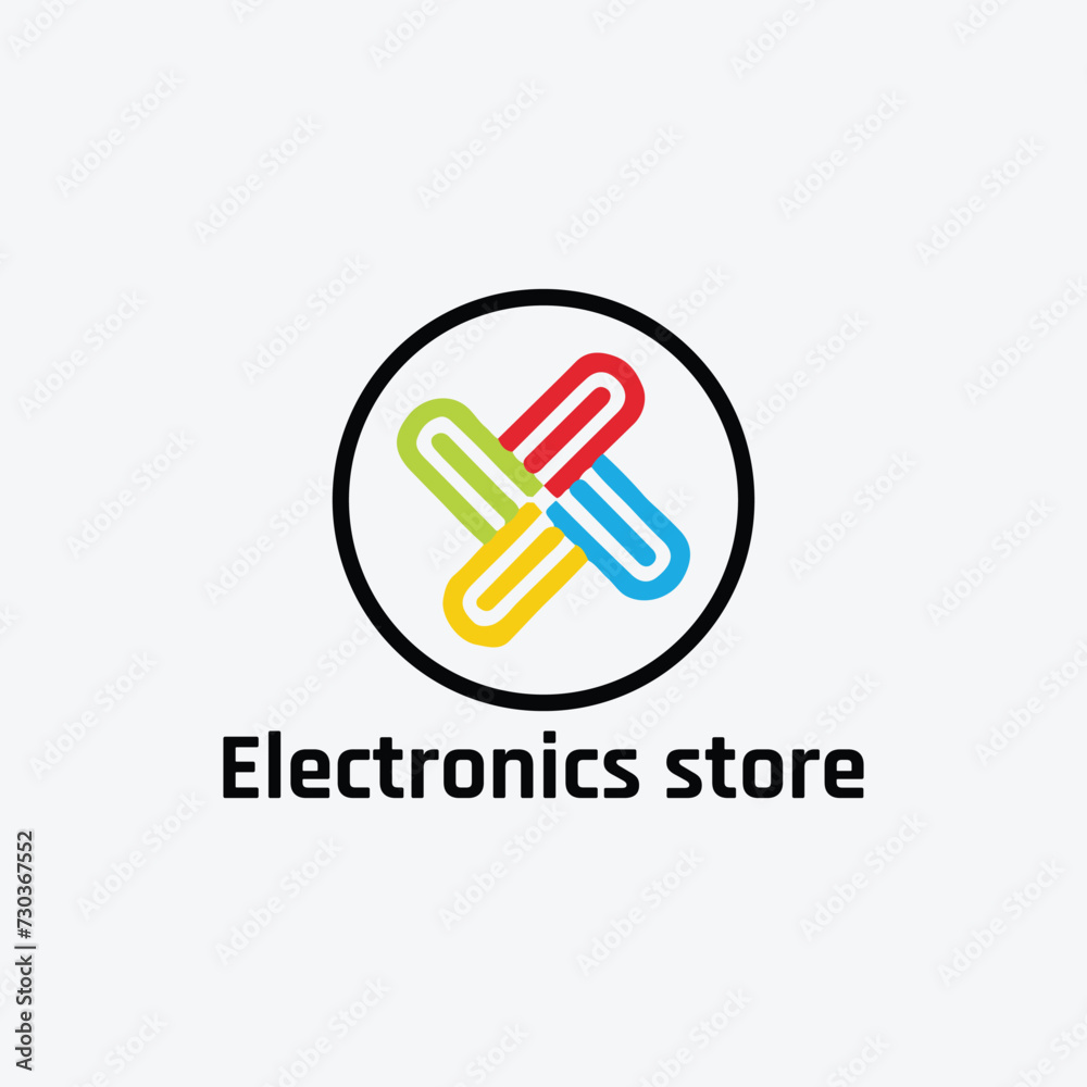 electronics gadgets store logo design vector electronics gadgets store logo design vector