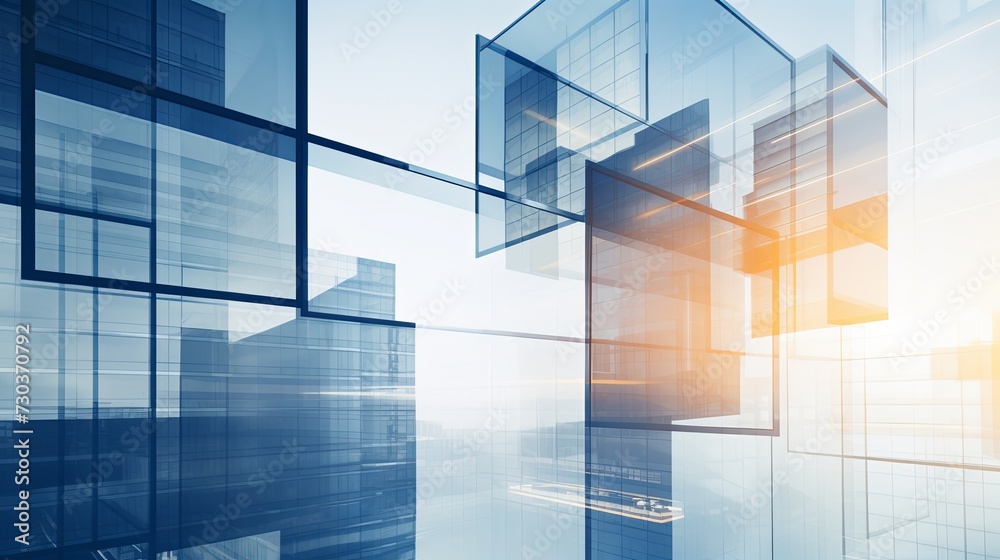 Abstract Photo of a Building With Many Windows Abstract Photo of a Building With Many Windows
