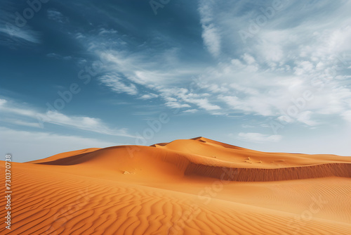 golden sand dunes in the desert. egypt, sahara. travel or tourism ad. travel agency.. horizontal, banner, landing page. wallpaper © Lexxx20
