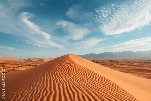 golden sand dunes in the desert. egypt, sahara. travel or tourism ad. travel agency.. horizontal, banner, landing page. wallpaper