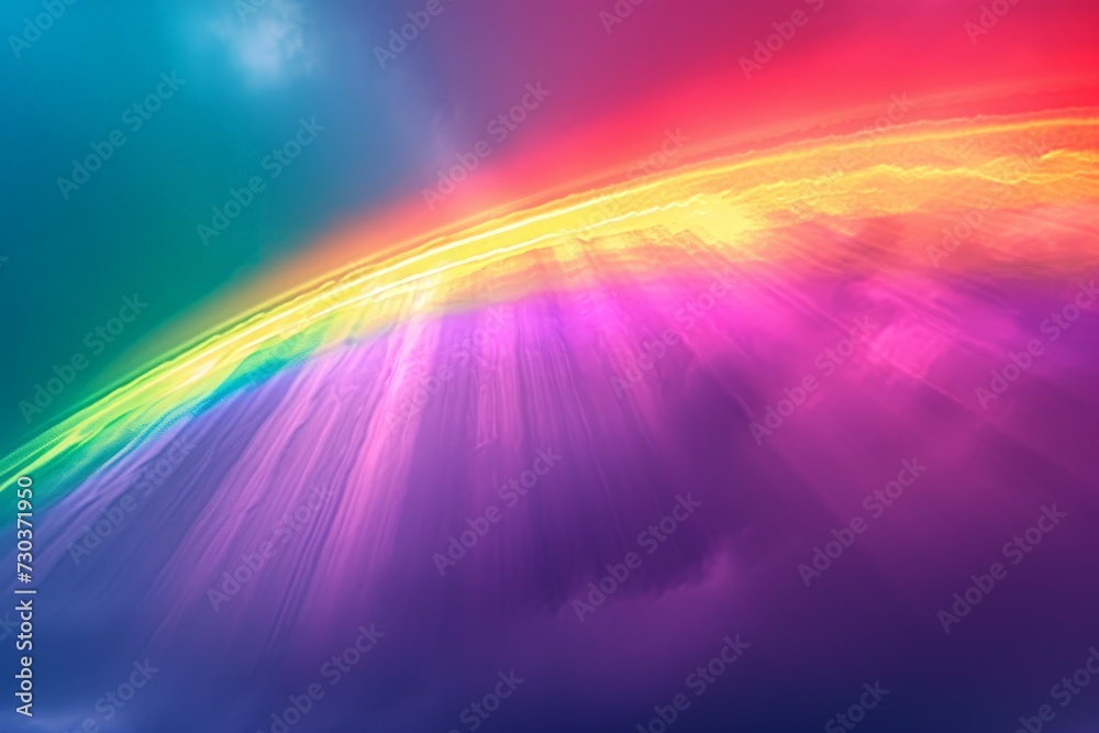 Motley colored strips rainbow multi color purple tape, bright light lavender pink. Neon line cardinal. Abstract background smooth shiny illustration. lgbtq activism vivid glowing luminous wallpaper