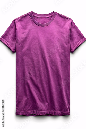 Fashion Precision, Purple T-shirts Expertly Crafted Flat Lay Mockup for Logo Branding on Men's and Women's Tees 