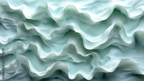 Abstract Wave Pastel Green Paper, Background HD, Illustrations