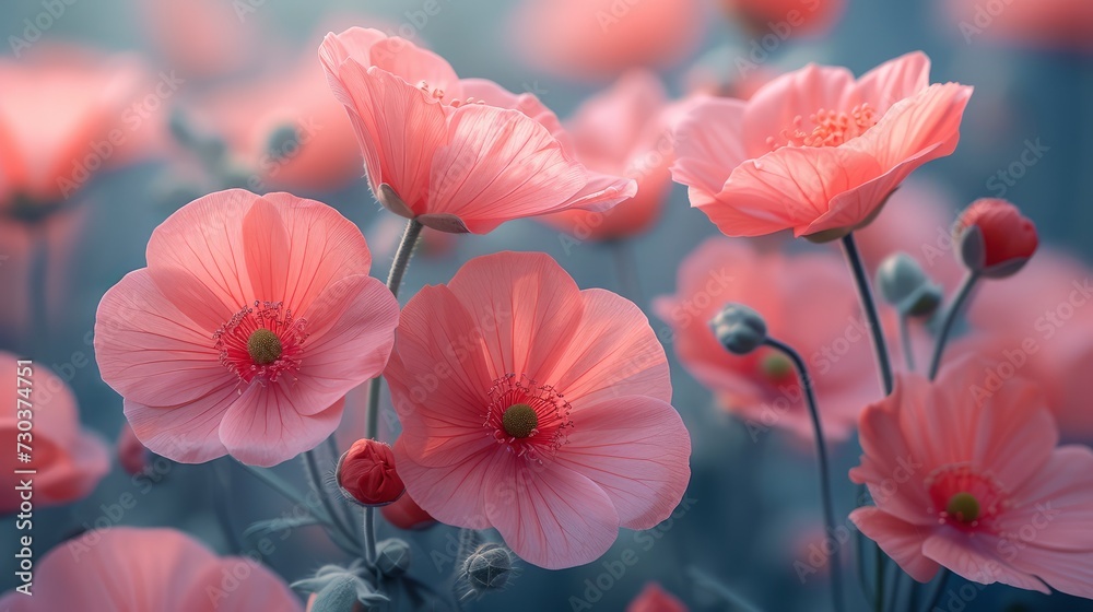 Aesthetic Pink Gray Gradient Flowers Light, Background HD, Illustrations Aesthetic Pink Gray Gradient Flowers Light, Background HD, Illustrations