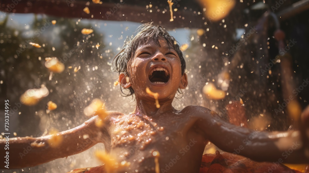 Songkran Festival Chiang, Background HD, Illustrations