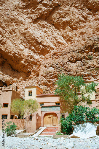 Typical mountain houses in Morocco