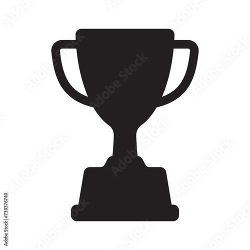 Trophy icon. Trophy cup, winner cup, victory cup vector icon. Reward symbol sign for web and mobile.