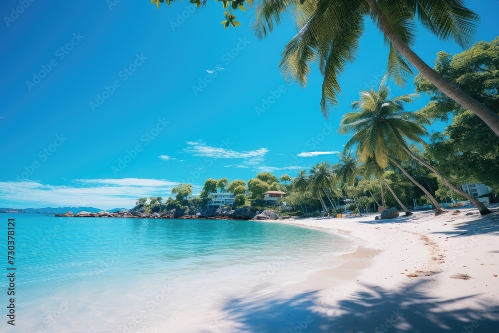 Nature photography, beach, sandy beach with blue water. Perfect photo Csea Nature photography, beach, sandy beach with blue water. Perfect photo Csea