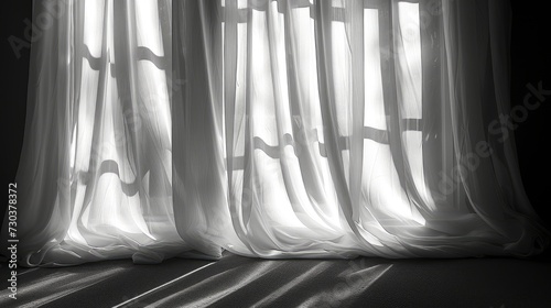 Black White Stripe Curtain Light Shadow, Background HD, Illustrations