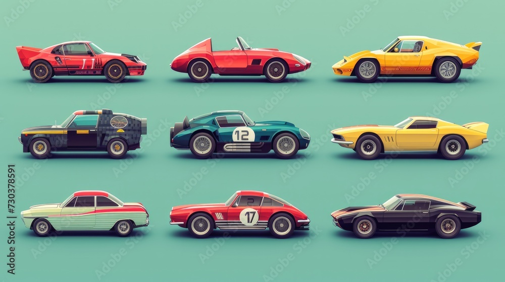 Car icon set