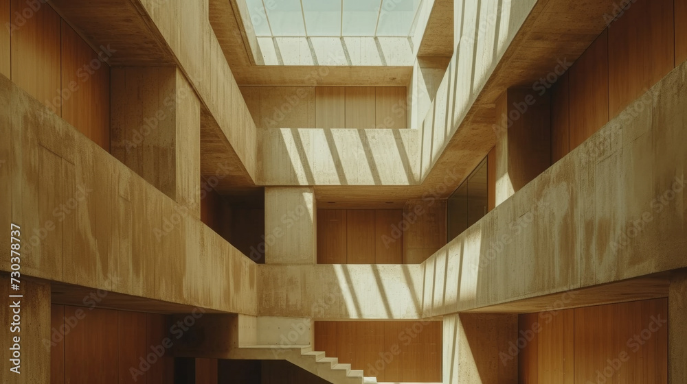 Fototapeta premium minimalist architecture with copy space