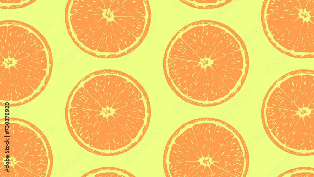 Orange fruit abstract pattern background Animation 1 Orange fruit abstract pattern background Animation 1